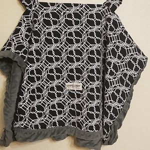 Car Seat Canopy Black and White